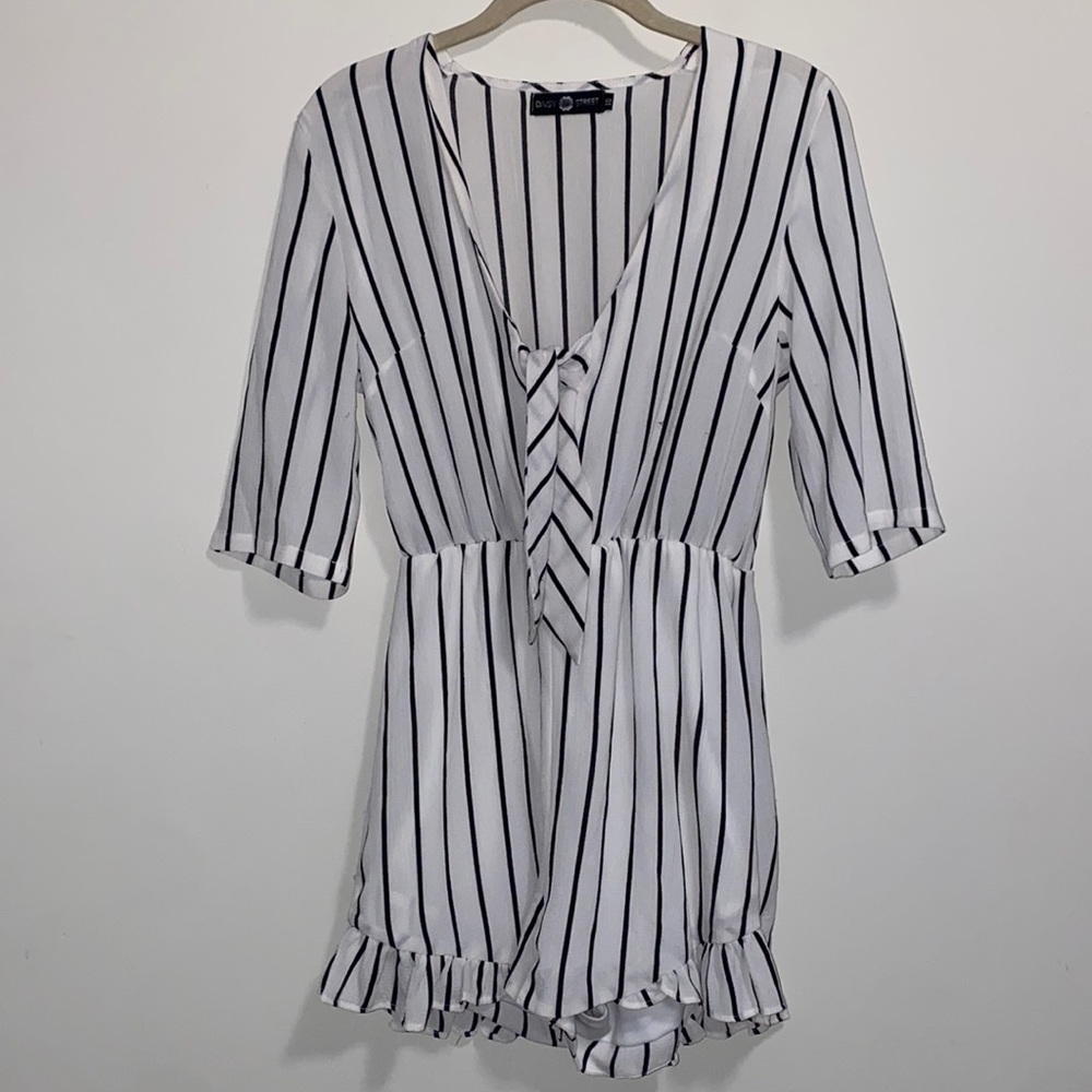 Daisy Street Stripe Romper